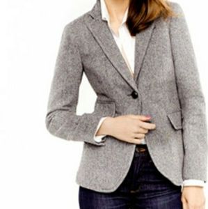 J. Crew gray tweed blazer